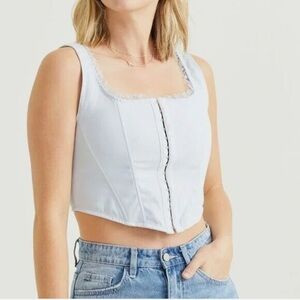 Altar'd State Light Blue Corset Top, Perfect for Concerts !!